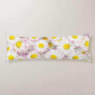 Pink Purple Daisy Flower Pattern Body Pillow