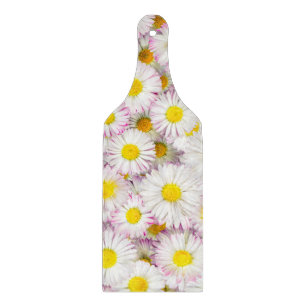 Pink Purple Daisy Flower Pattern Cutting Board