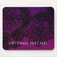 Pink & Purple Elegant Black Lace Party Invitation