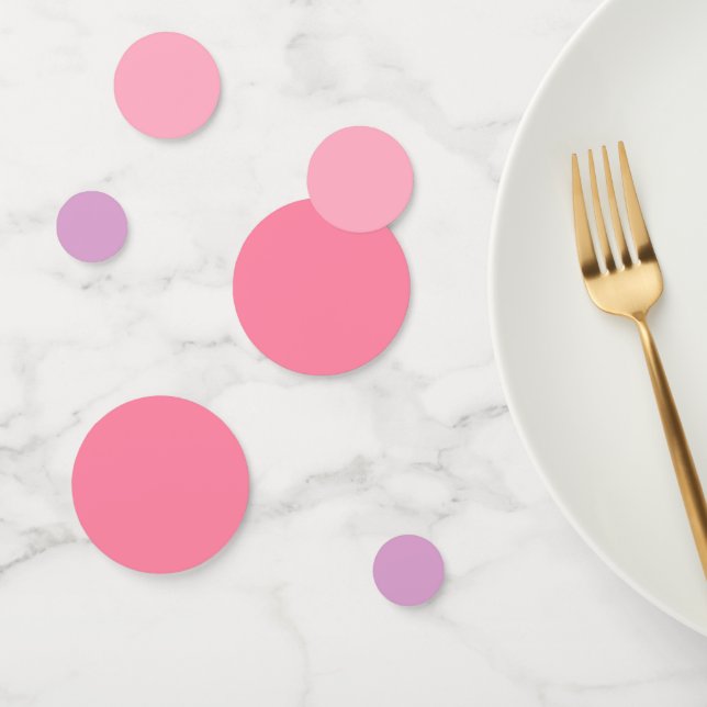 Pink Purple Elegant Colours Modern Template Confetti (Group)