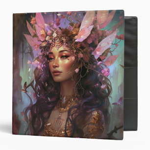 Pink Purple Fairy Queen Fantasy Art Binder
