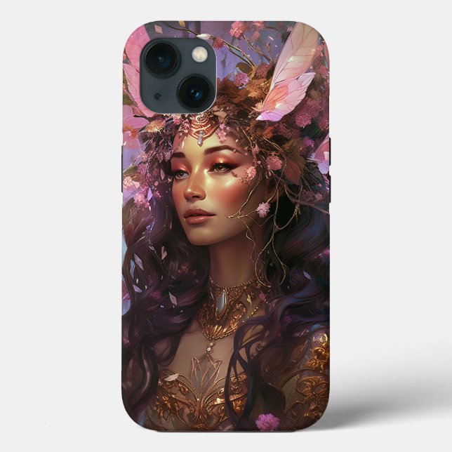 Pink Purple Fairy Queen Fantasy Art Case-Mate iPhone Case (Back)