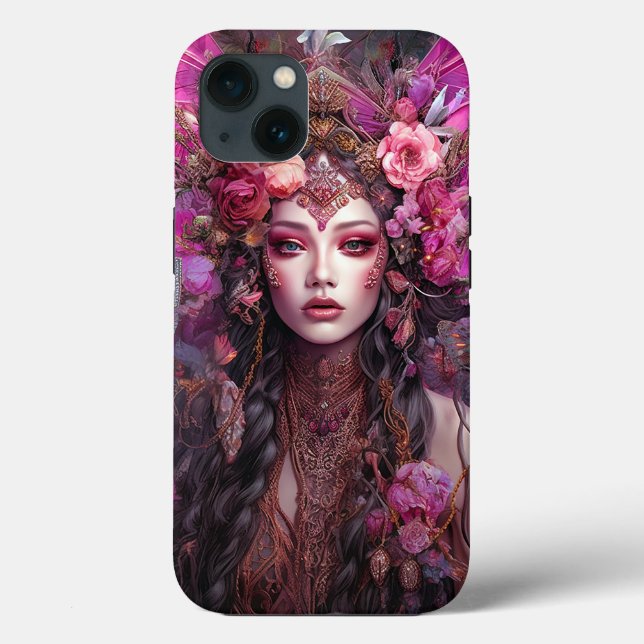 Pink Purple Fairy Queen Fantasy Art Case-Mate iPhone Case (Back)