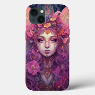 Pink Purple Fairy Queen Fantasy Art iPhone 13 Case