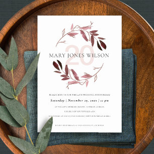 PINK PURPLE FAUNA WREATH TOUTE ANNÉE CARTE ANNIVER