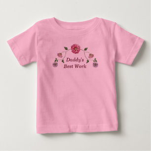 Pink & Purple Floral Vine Baby T-Shirt