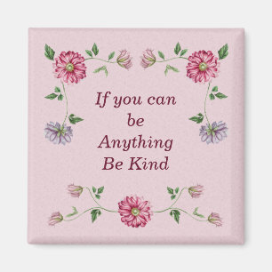 Pink & Purple Floral Vine   Magnet