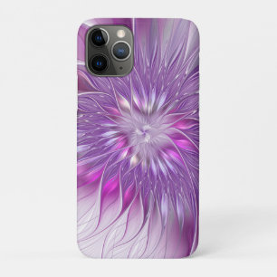 Pink Purple Flower Passion Abstract Fractal Art iPhone 11 Pro Case