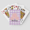 Pink Purple Flower Playing Cards