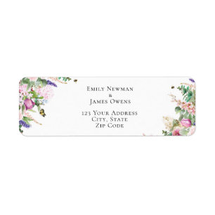 Pink Purple Flowers & Papillons Adresse