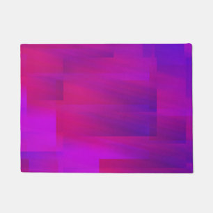 Pink Purple Glitch Art Vaporwave Aesthetic Analog Doormat