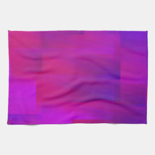 Pink Purple Glitch Art Vaporwave Aesthetic Analogu Kitchen Towel