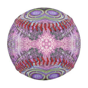 Pink & Purple Jewel Pattern Baseball