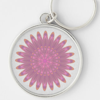 Pink & Purple Kaleidoscope Flower Keychain