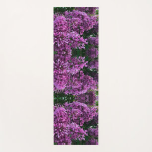 Pink purple lilacs   romantic pink floral photo yoga mat