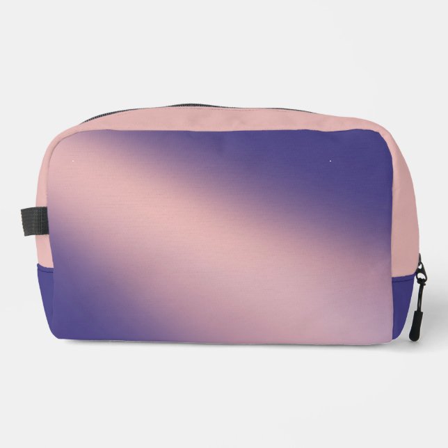 Pink Purple  Moonlight Ombre Dopp Kit (Front)