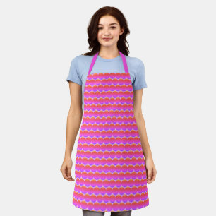 Pink Purple Orange Dots All-Over Print Apron