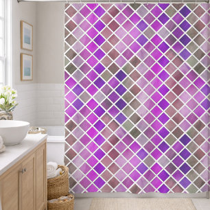 Pink Purple Orange Green Mosaic