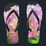 Pink purple orange hydrangeas flip flops<br><div class="desc">romantic hydrangea's -  photo from my backyard garden</div>