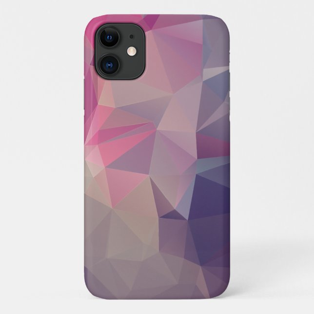 Pink Purple Pyramid Abstract Art Design Case-Mate iPhone Case (Back)