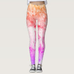 Pink Purple Red Yellow White Modern Abstract Leggings<br><div class="desc">Pink Purple Red Yellow White Modern Elegant Abstract Art Template Leggings.</div>