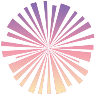 Pink Purple Shine Sun T-Shirt | Vibrant Glow Art Tri-Blend Shirt