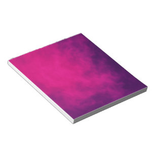 Pink & Purple Smoke Pattern Notepad – Customizable