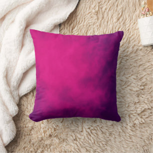 Pink & Purple Smoke Throw Pillow – Customizable