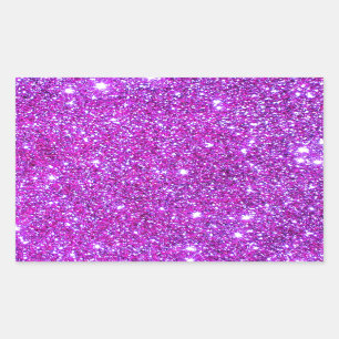 Pink Purple Sparkly Glam Glitter Designer Sticker