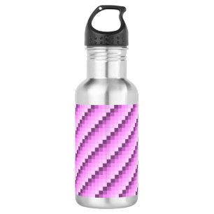 Pink & Purple Squares 532 Ml Water Bottle