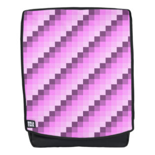 Pink & Purple Squares Backpack