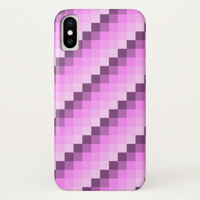 Pink & Purple Squares Case-Mate iPhone Case (Back)