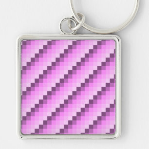 Pink & Purple Squares Keychain