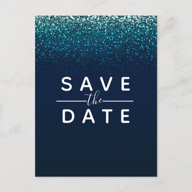 Pink Purple Starry Sky Cosmic Galaxy Save the Date Announcement Postcard (Front)
