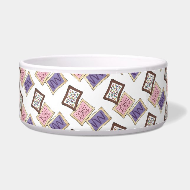 Pink Purple Tan Breakfast Pastry Toaster Pastries (Front)
