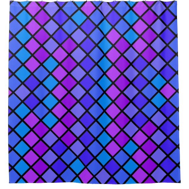 Pink Purple Turquoise Mosiac (Front)