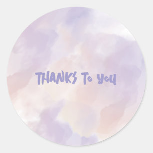 Pink - Purple Valentine's Day Classic Round Sticker
