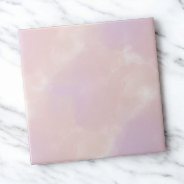 Pink Purple Watercolor Elegant Abstract Spring Tile (Creator Uploaded)