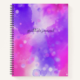 Pink Purple Watercolor Gratitude Journal