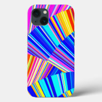 Pink Purple Yellow Blue Trendy Abstract