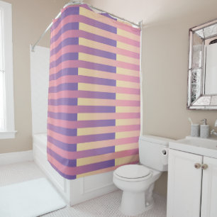 Pink Purple Yellow Striped Pattern 