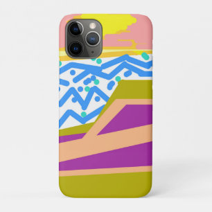 Pink Purple Yellow Sunset Yacht iPhone 11 Pro Case