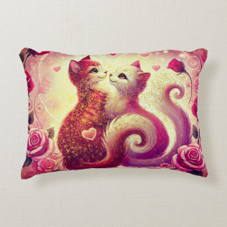 Pink Pussy Cats Scented Candle Accent Pillow
