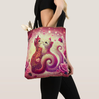 Pink Pussy Cats Scented Candle Tote Bag