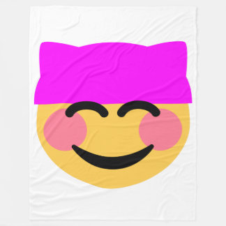 pink pussy hat emoji blanket