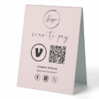 Pink QR Code Payment - Scan to Pay Business Logo