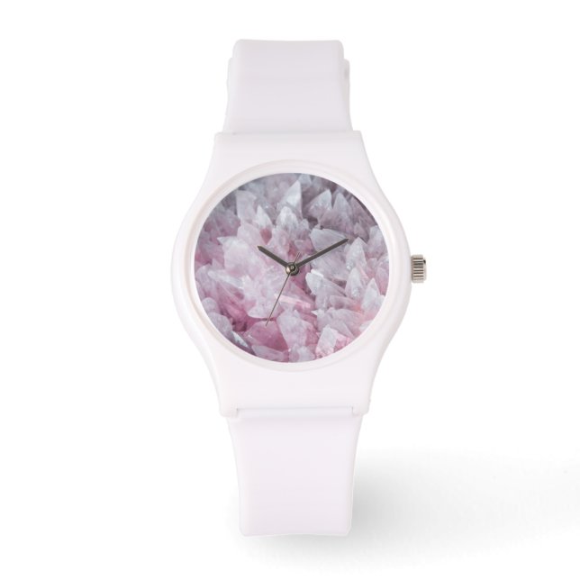 Pink Quartz Mind Body Spirit Energy Watch (Front)