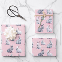 Pink Rabbits Pattern