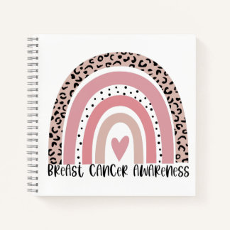 Pink Rainbow Breast Cancer Awareness Journal
