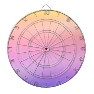 pink rainbow dartboard